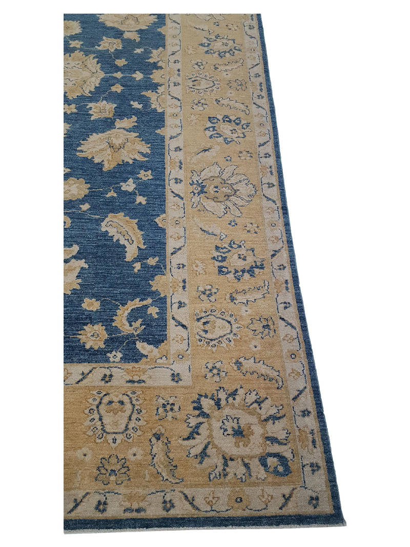 Pacific Farahan 17172 Blue Peach Traditional Hand Knotted Rug
