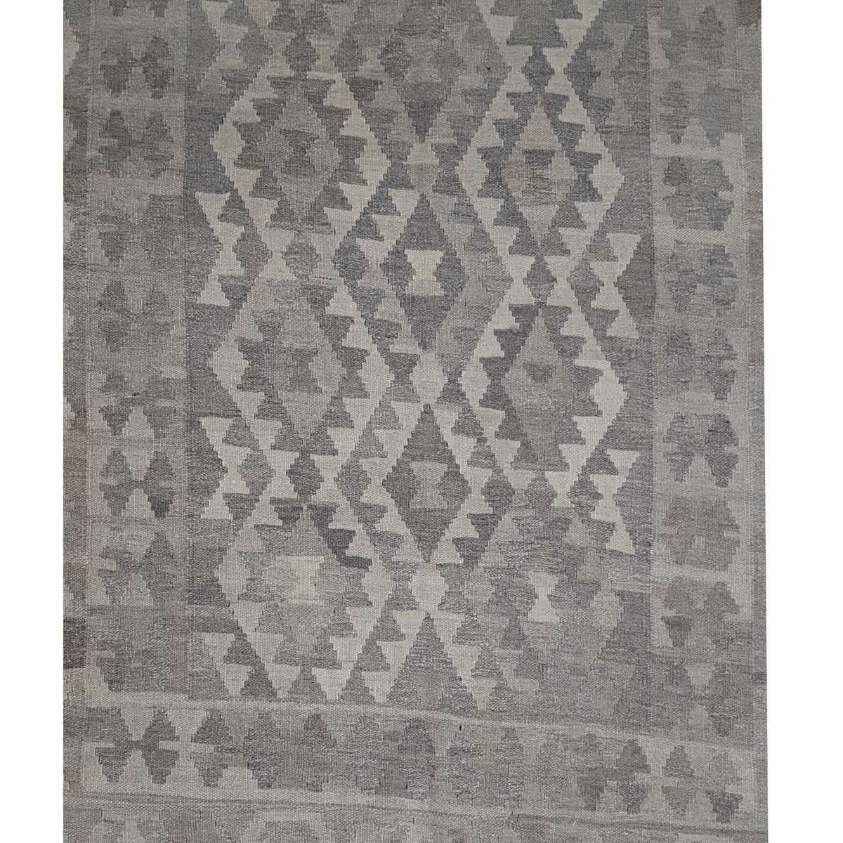 Aura Kilim 17182 Grey Grey Kilim Hand Woven Rug
