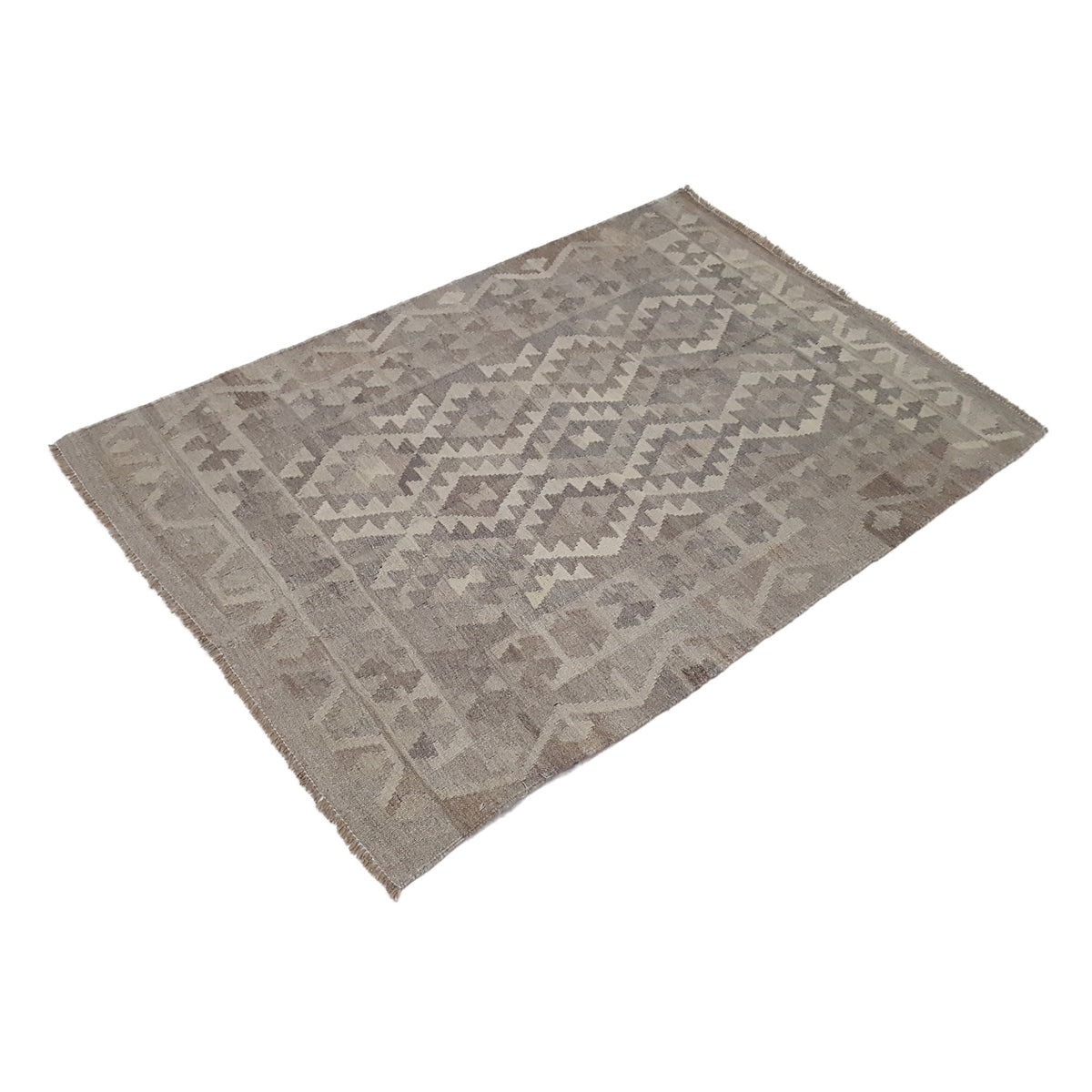 Aura Kilim 17182 Grey Grey Kilim Hand Woven Rug