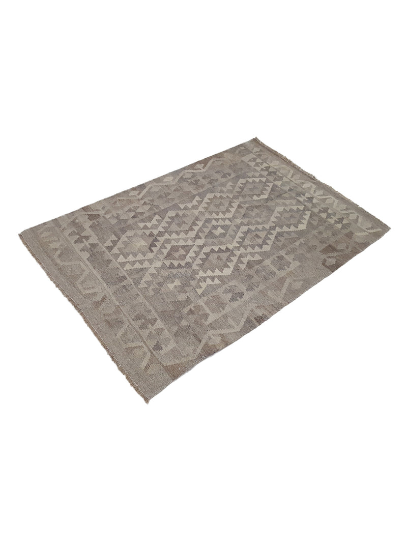Aura Kilim 17182 Grey Grey Kilim Hand Woven Rug