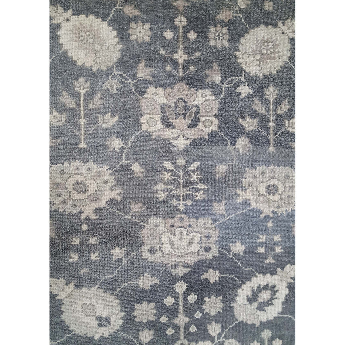 Pacific McKinney 17228 Charcoal Beige Transitional Hand Knotted Rug