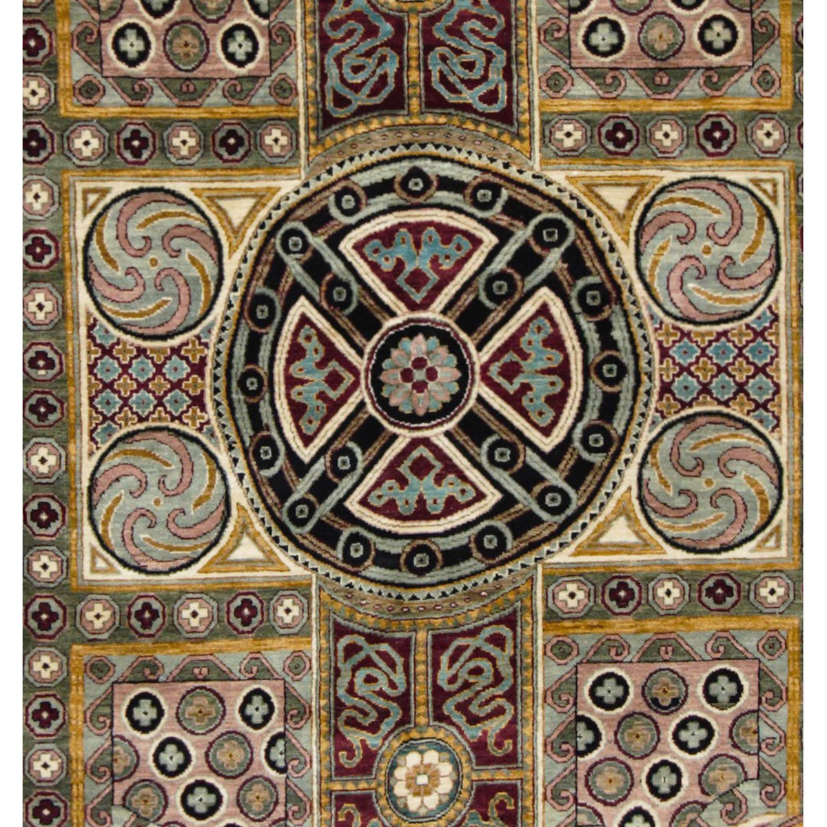 Pacific Jackson 17305 Black Multi Traditional Hand Knotted Rug