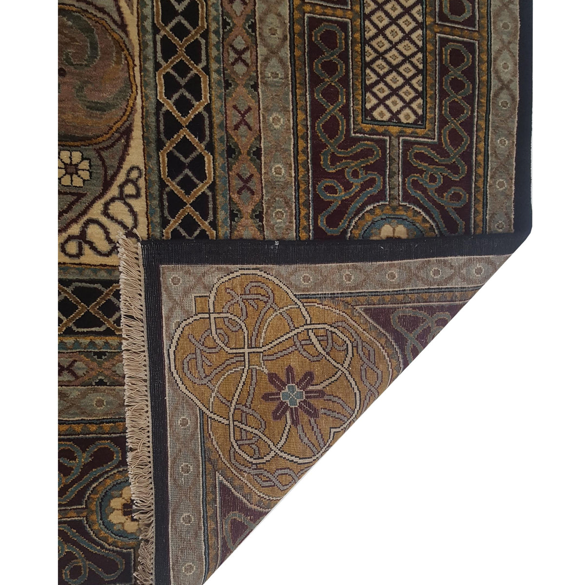 Pacific Jackson 17305 Black Multi Traditional Hand Knotted Rug