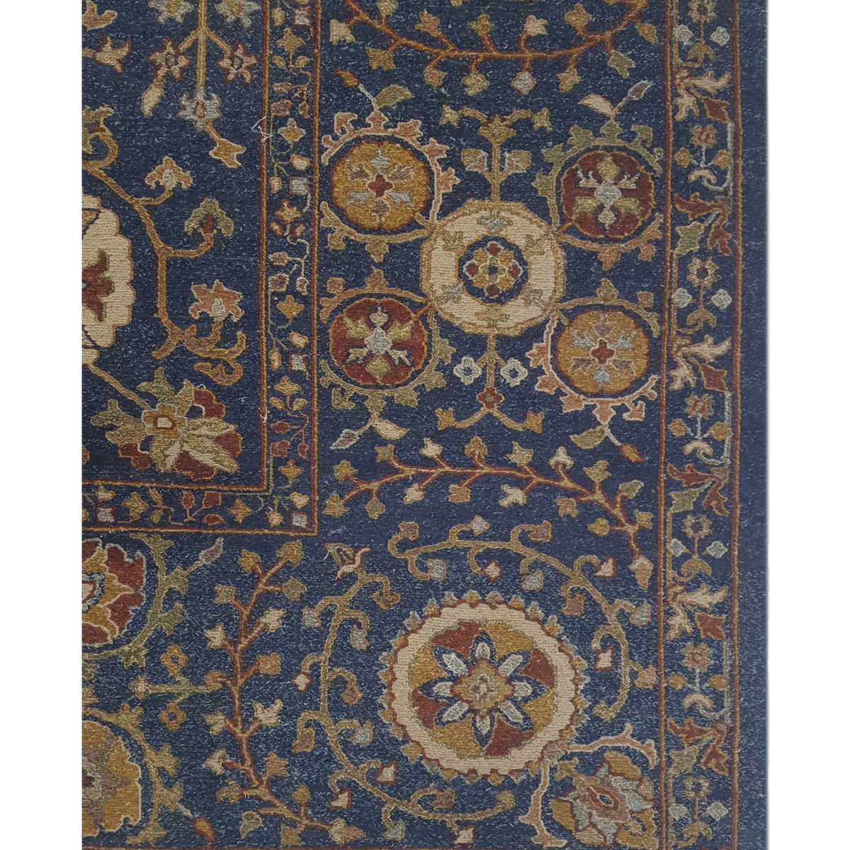 Pacific Schaumburg 17306 Navy Gold Traditional Hand Knotted Rug