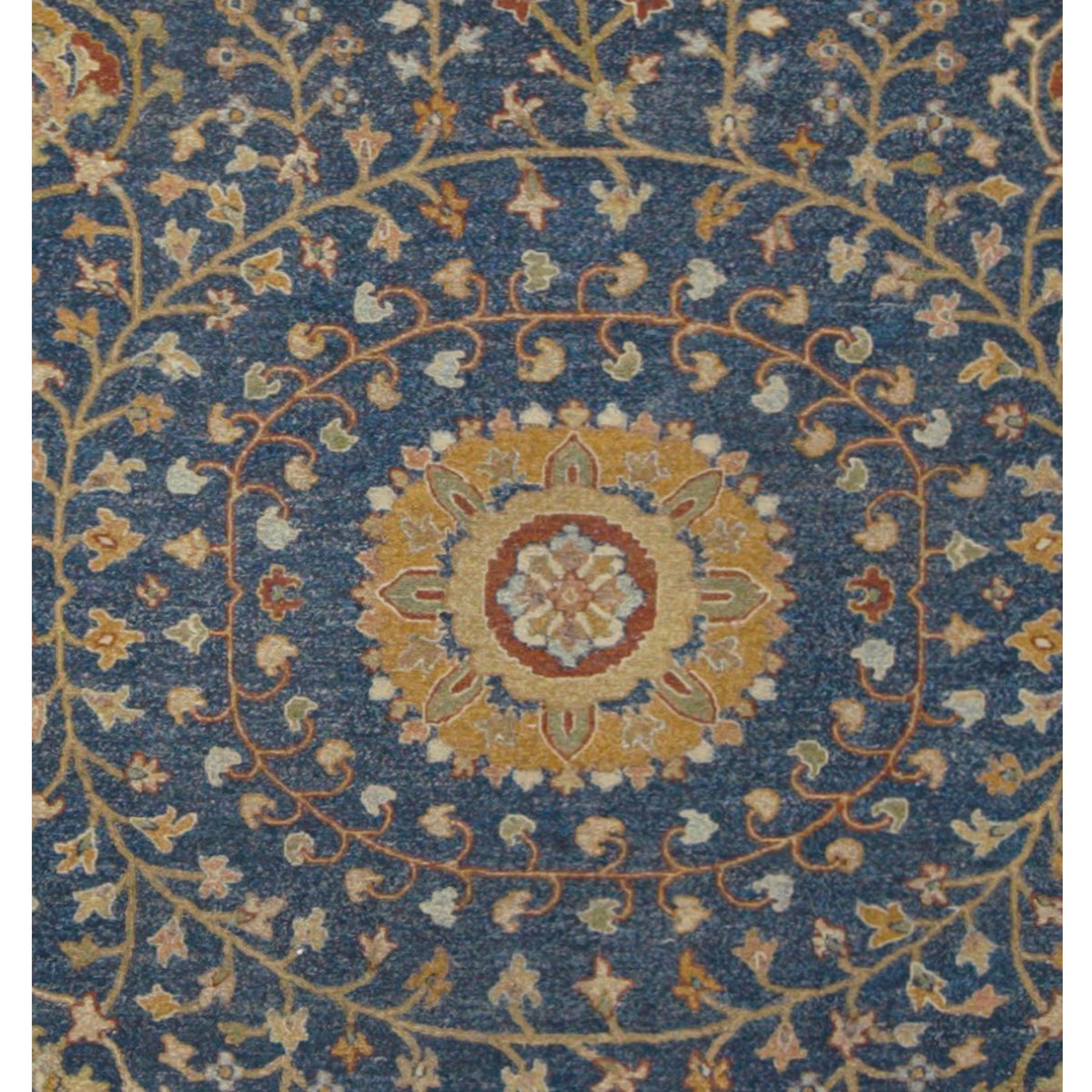 Pacific Schaumburg 17306 Navy Gold Traditional Hand Knotted Rug