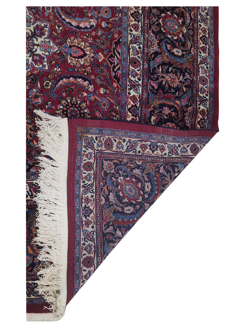 Pacific Mashad 17312 Burgundy Navy Traditional Semi Antique Rug