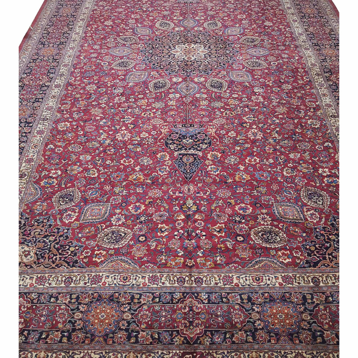 Pacific Mashad  Burgundy Navy Traditional