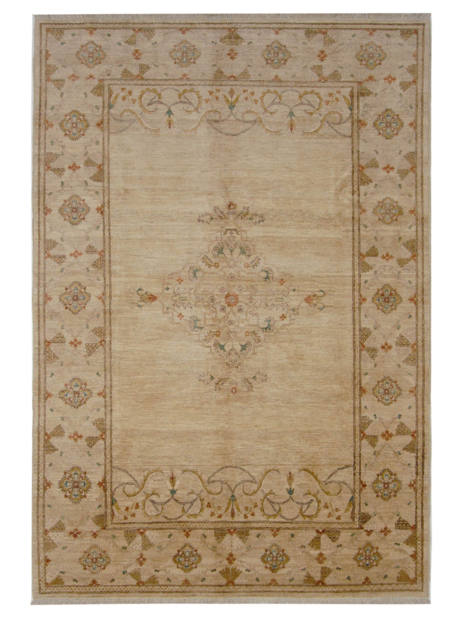 Pacific Ziegler  Beige Beige Transitional