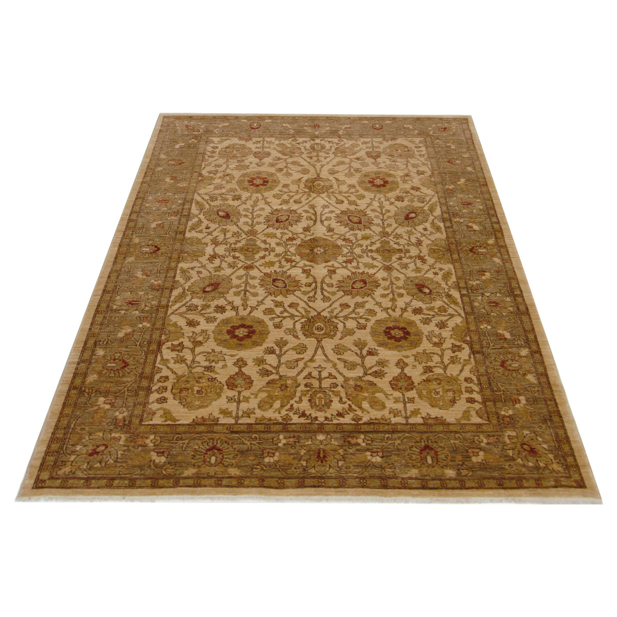 Pacific Ziegler 17317 Beige Camel Transitional Hand Knotted Rug