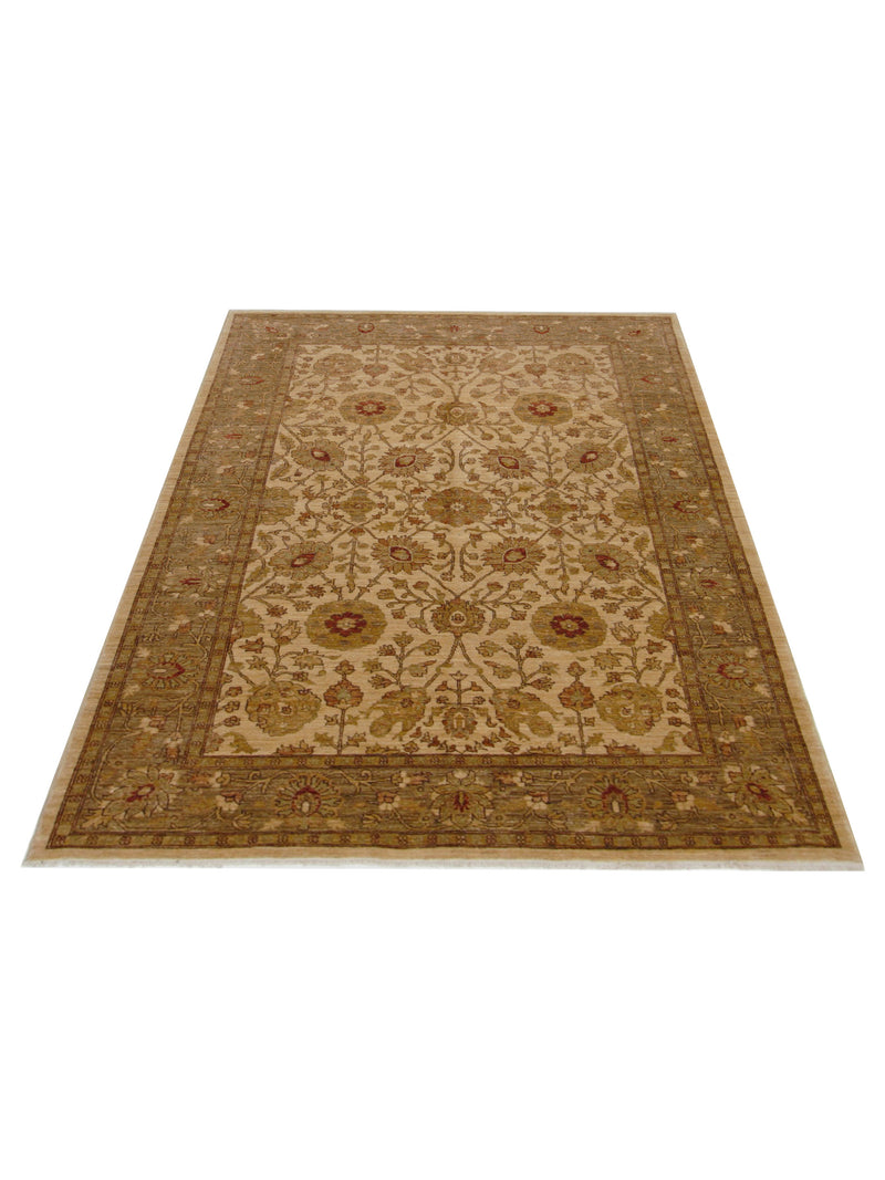 Pacific Ziegler 17317 Beige Camel Transitional Hand Knotted Rug