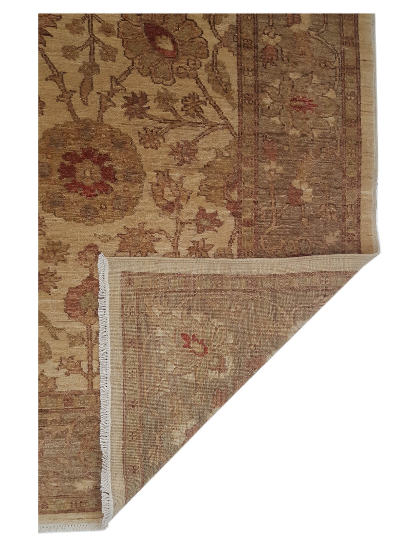 Pacific Ziegler 17317 Beige Camel Transitional Hand Knotted Rug