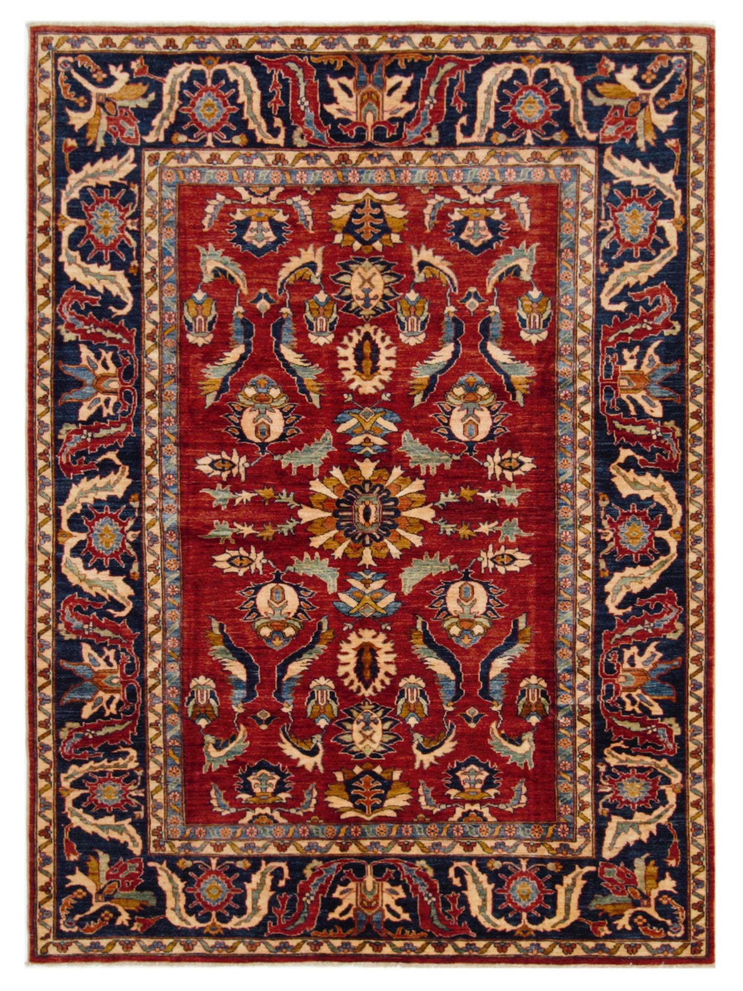 Pacific Kazak  Rust Navy Traditional