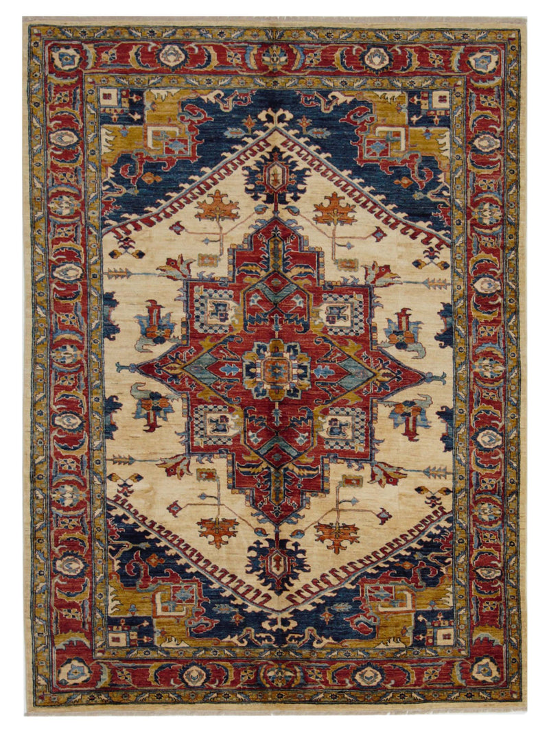 Pacific Kazak  Ivory Rust Traditional