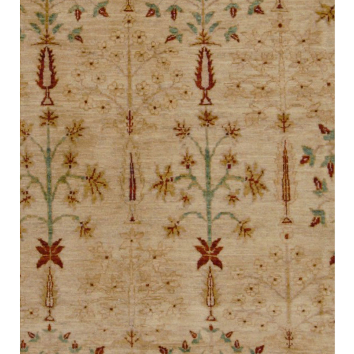 Pacific Ziegler 17321 Beige Beige Transitional Hand Knotted Rug