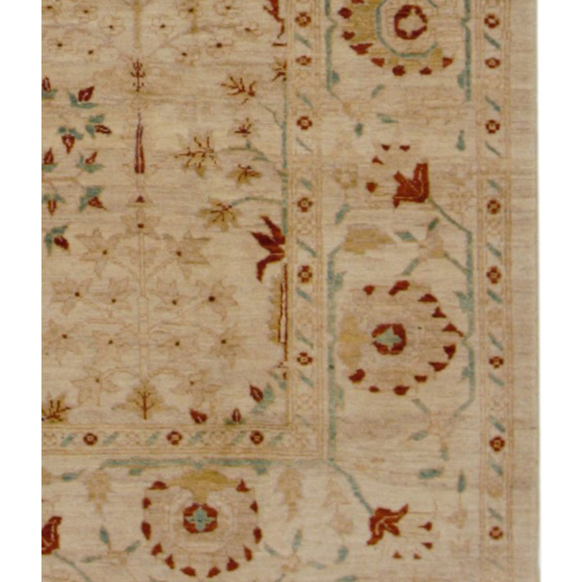 Pacific Ziegler 17321 Beige Beige Transitional Hand Knotted Rug