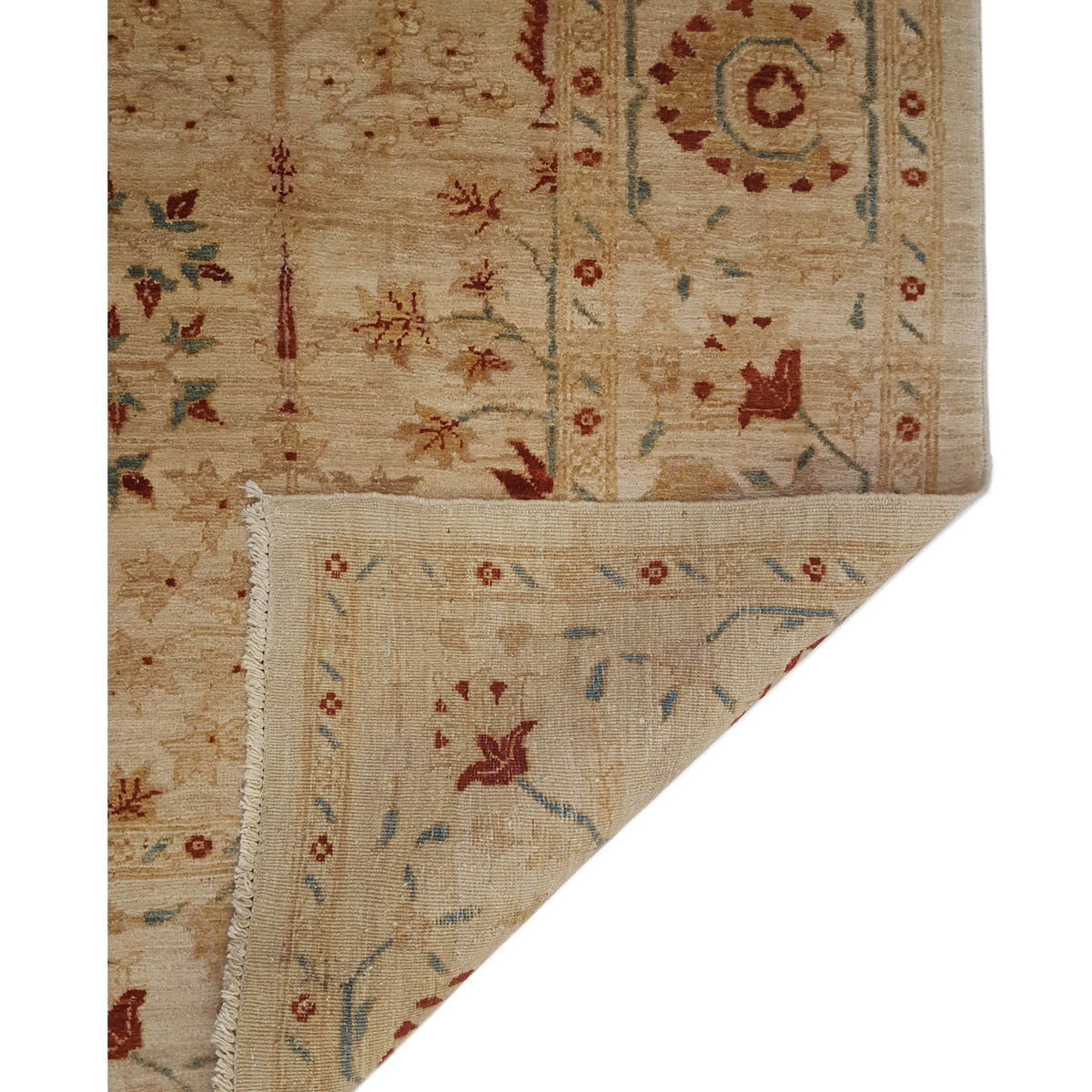 Pacific Ziegler 17321 Beige Beige Transitional Hand Knotted Rug
