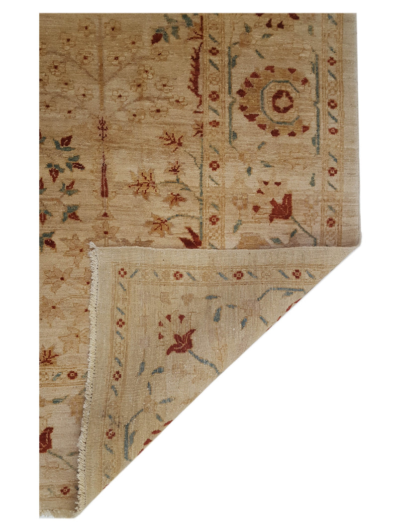 Pacific Ziegler 17321 Beige Beige Transitional Hand Knotted Rug