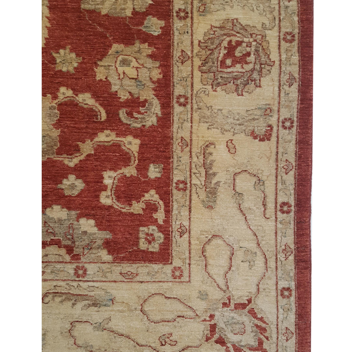 Pacific Ziegler 17322 Rust Beige Transitional Hand Knotted Rug