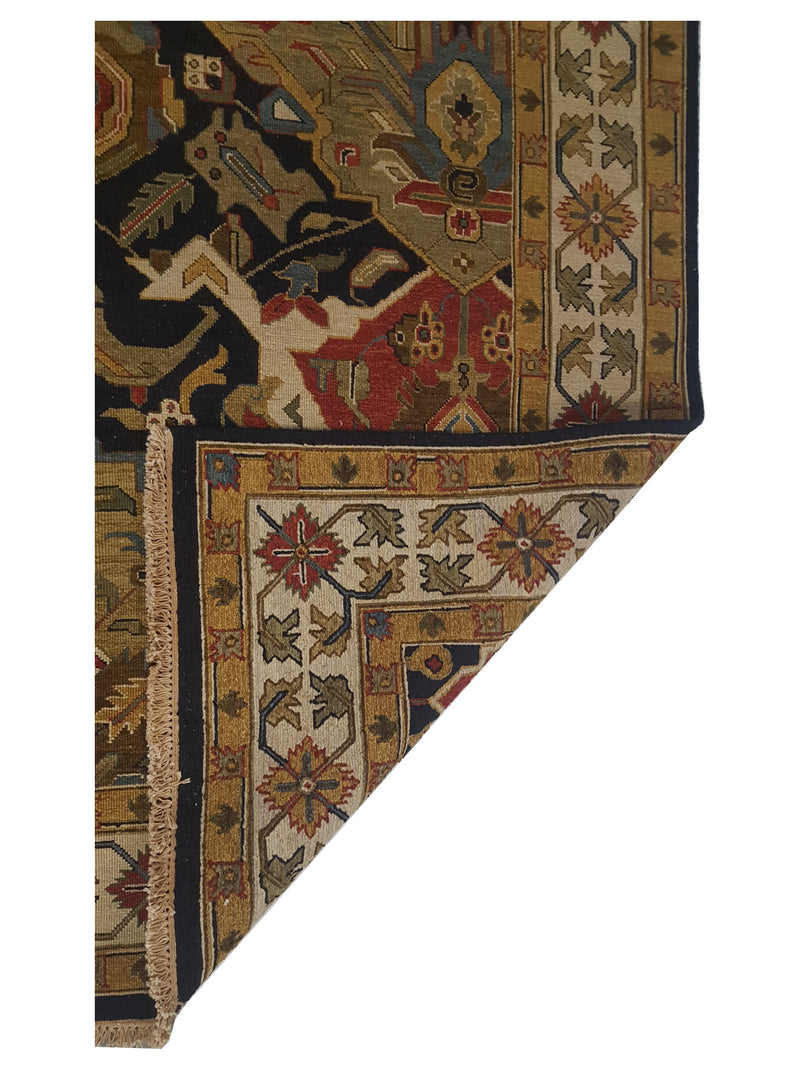 Pacific Summak 17325 Black Gold Traditional Hand Knotted Rug