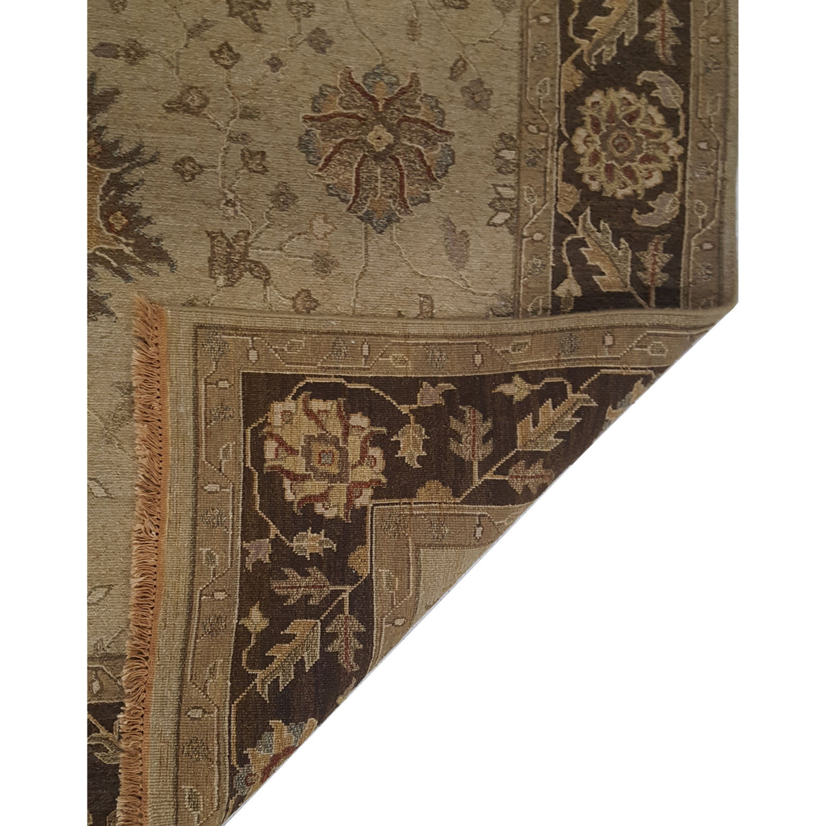 Pacific Summak 17327 Tan Brown Traditional Hand Knotted Rug