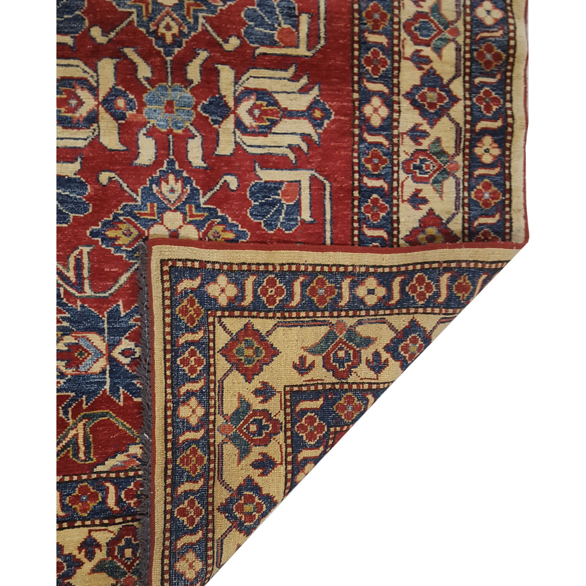 Pacific Kazak 17332 Red Ivory Traditional Hand Knotted Rug