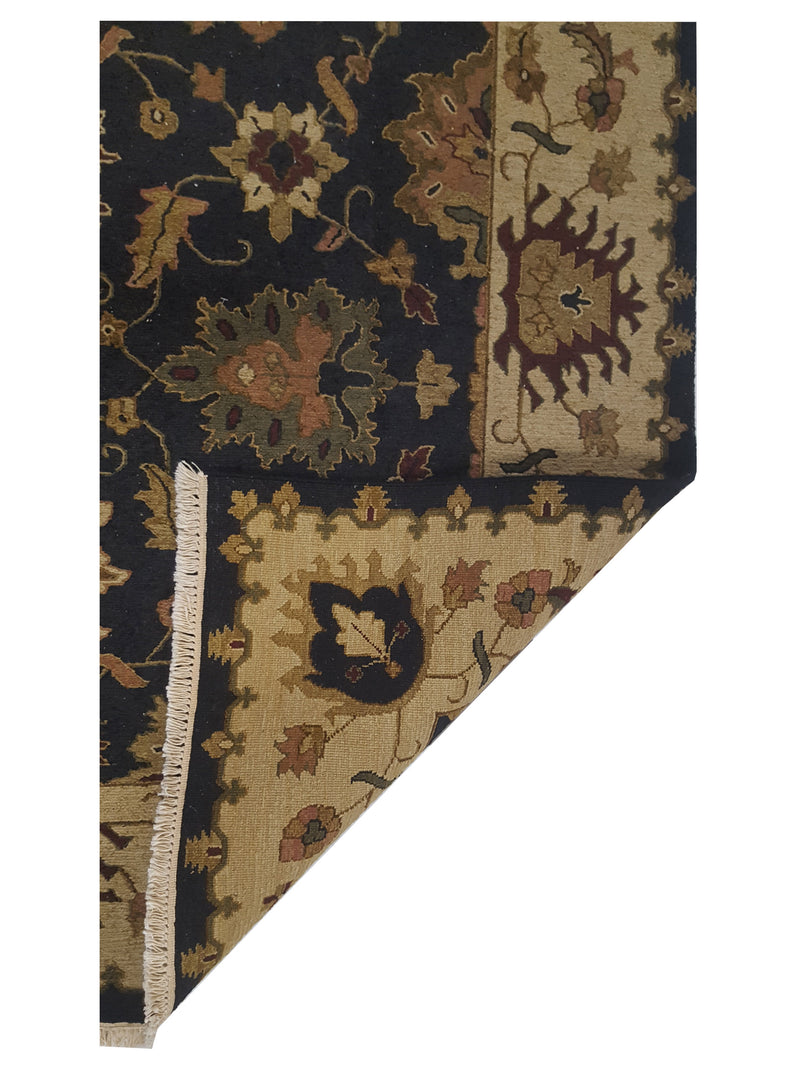 Pacific Summak 17333 Black Beige Traditional Hand Knotted Rug