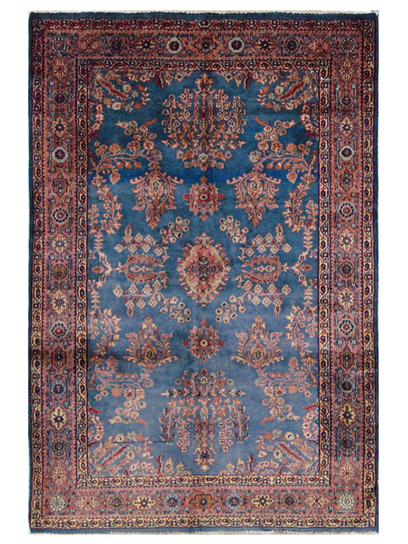 Pacific Herati  Blue Taupe Traditional