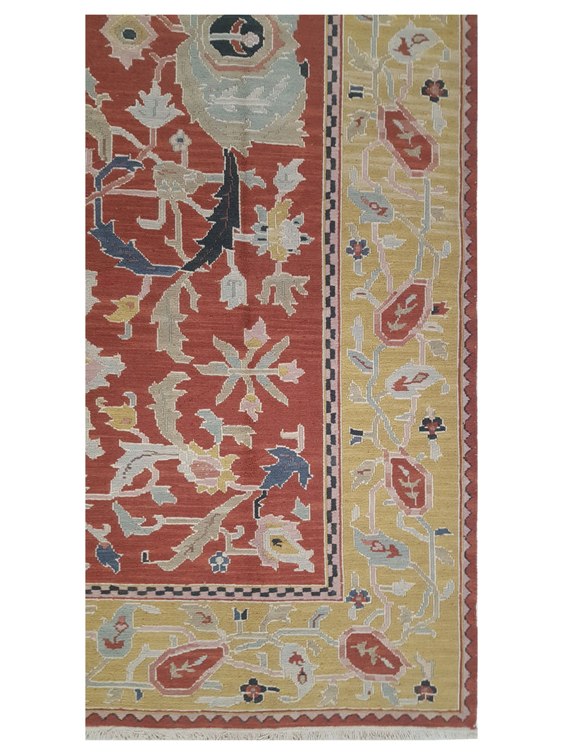 Pacific Summak 17337 Orange Gold Traditional Hand Knotted Rug