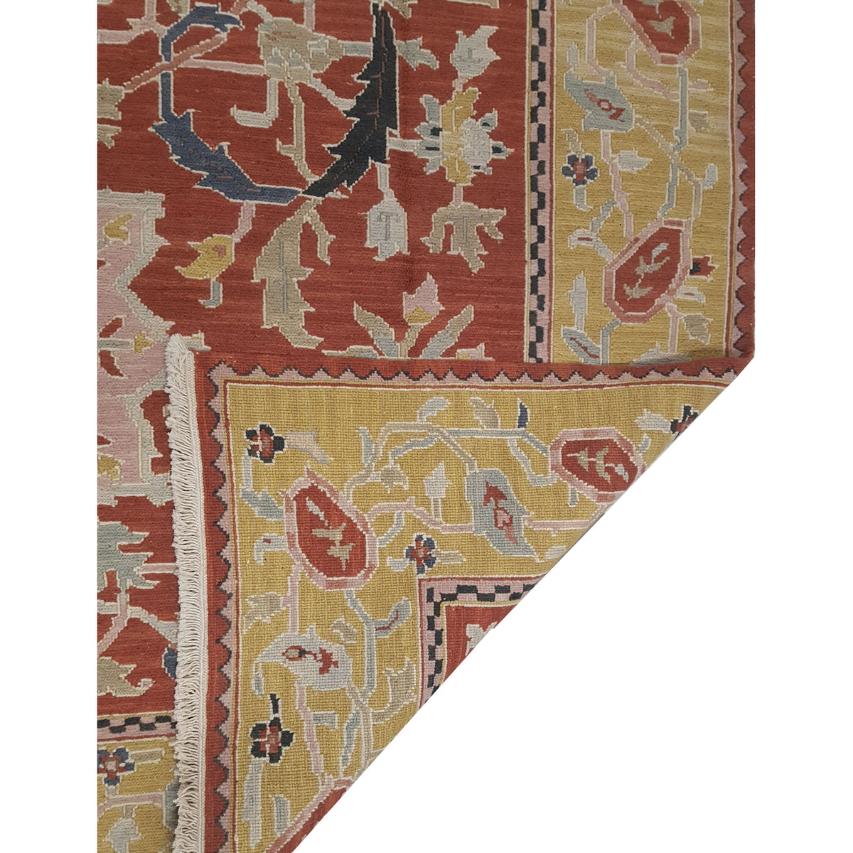 Pacific Summak 17337 Orange Gold Traditional Hand Knotted Rug