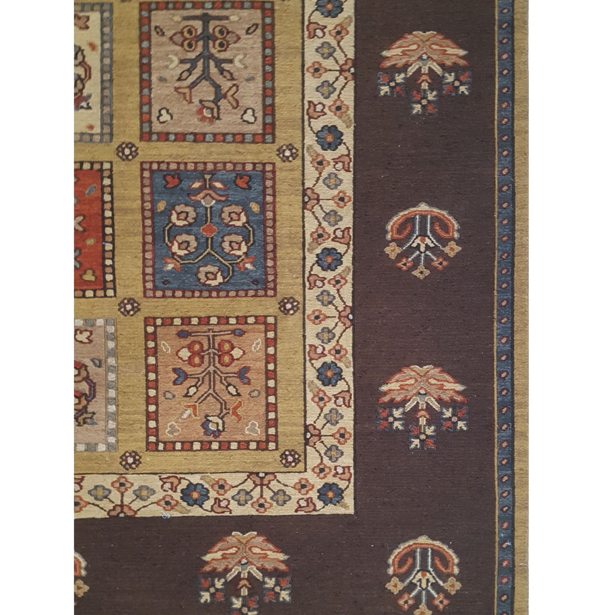 Pacific Summak 17338 Gold Brown Traditional Hand Knotted Rug