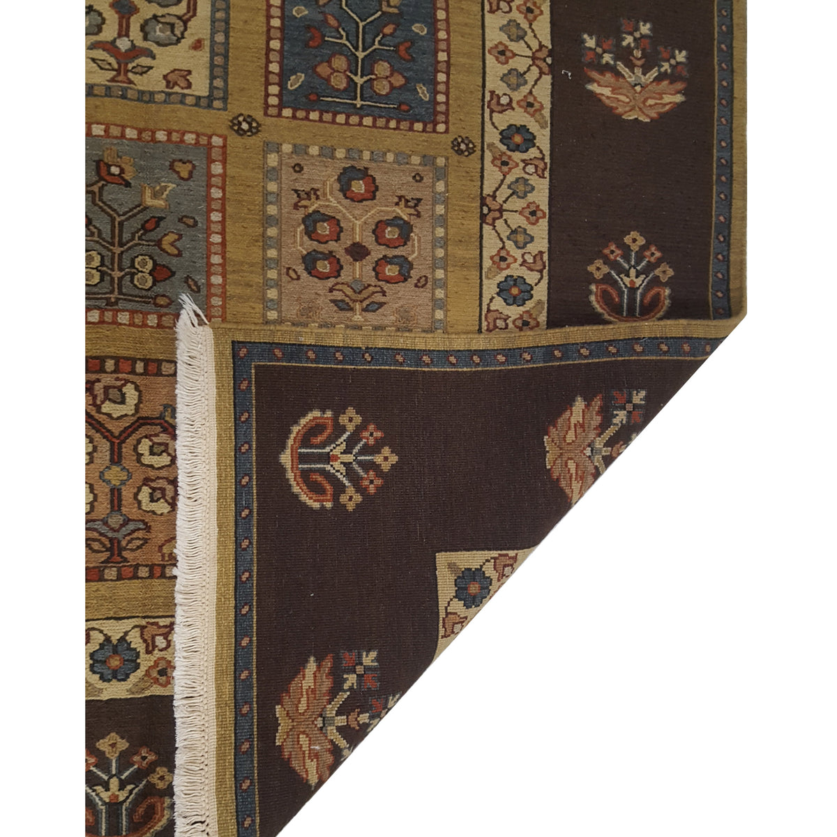 Pacific Summak 17338 Gold Brown Traditional Hand Knotted Rug