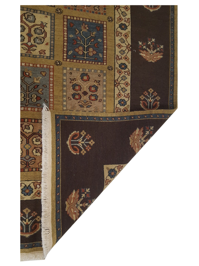 Pacific Summak 17338 Gold Brown Traditional Hand Knotted Rug