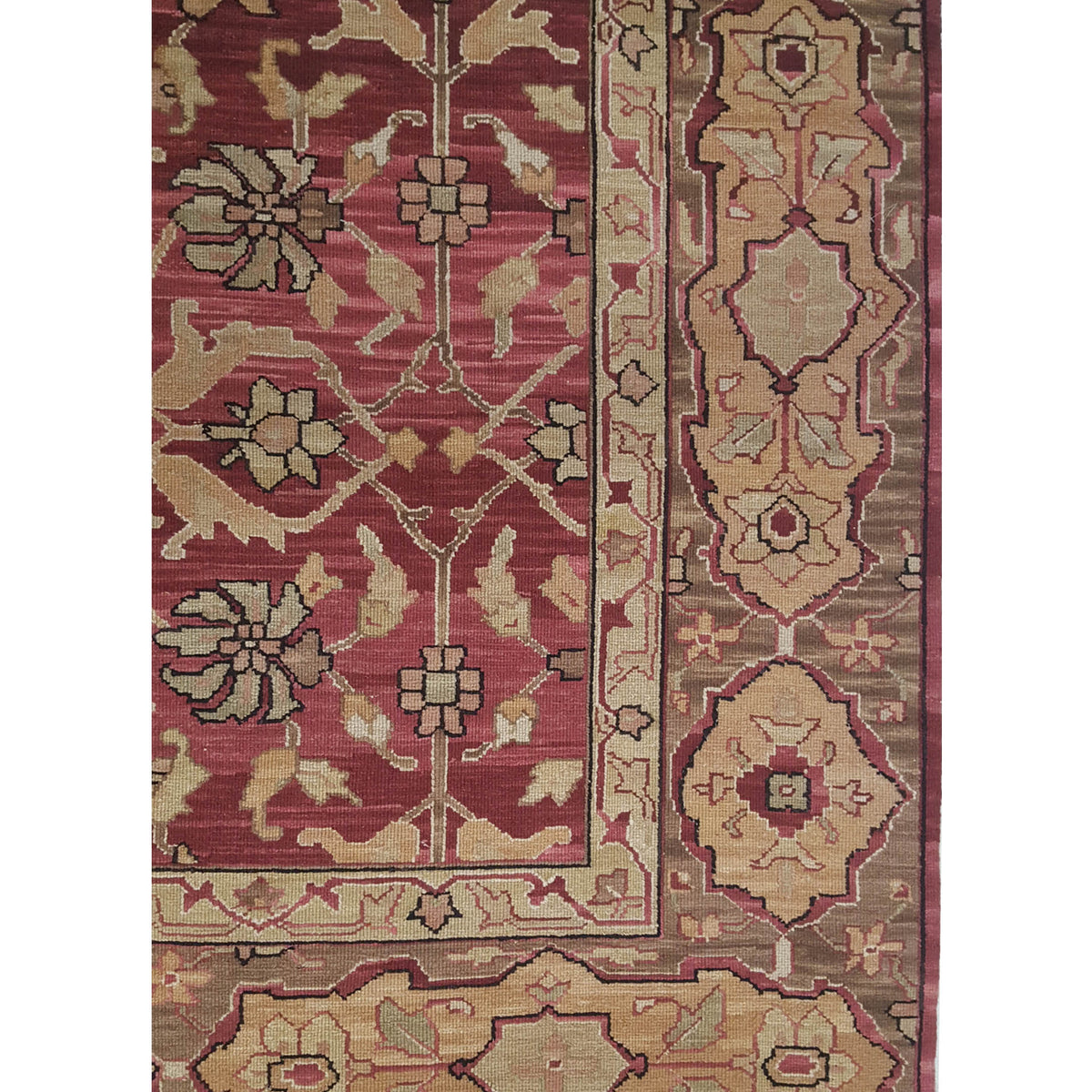 Pacific Summak 17340 Rust Beige Traditional Hand Knotted Rug