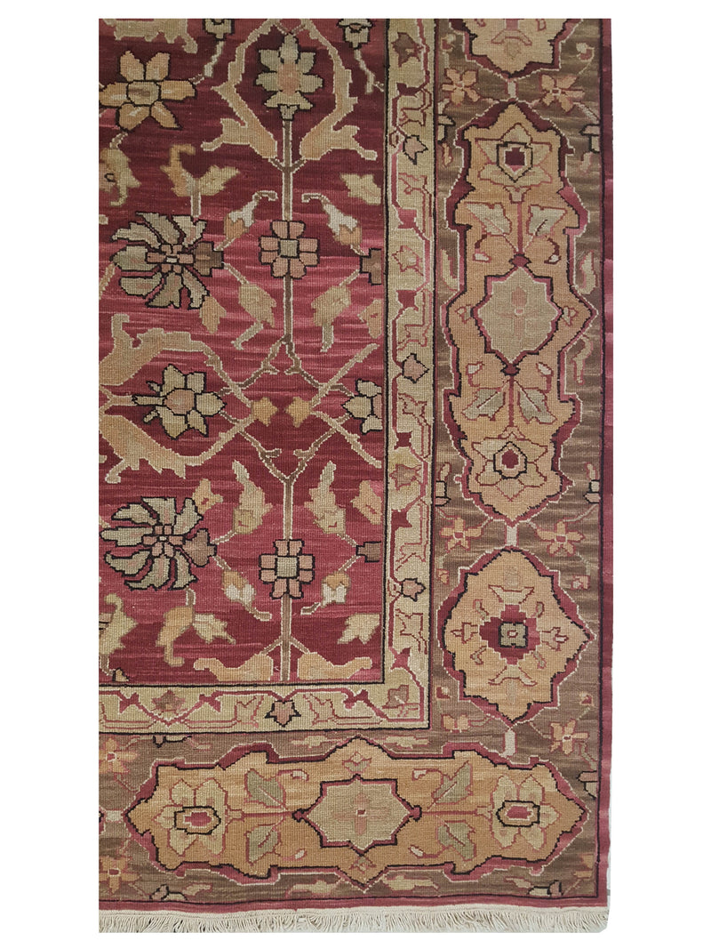 Pacific Summak 17340 Rust Beige Traditional Hand Knotted Rug