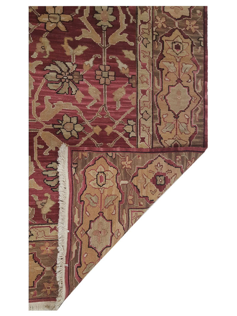 Pacific Summak 17340 Rust Beige Traditional Hand Knotted Rug