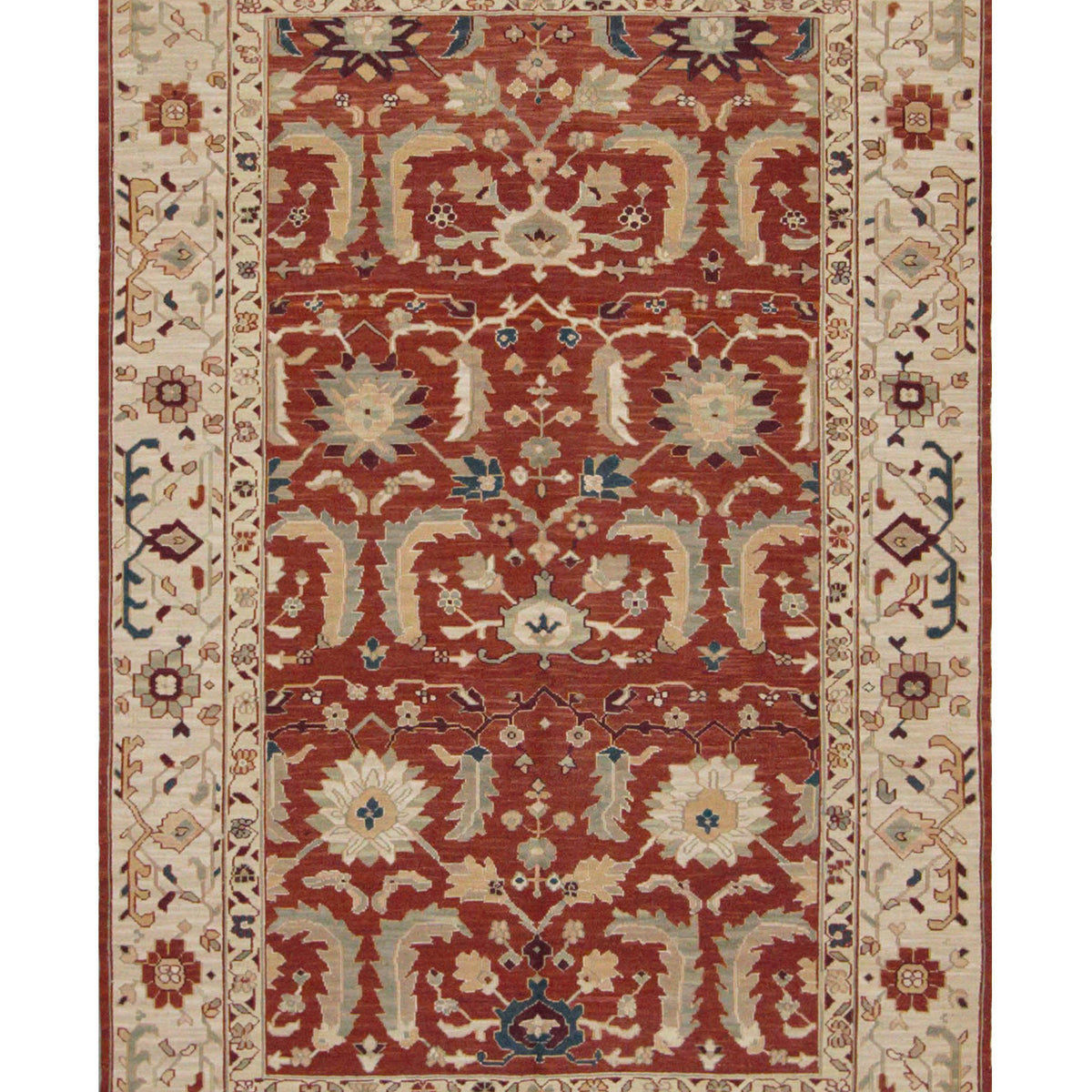 Pacific Summak  Burgundy Ivory Traditional
