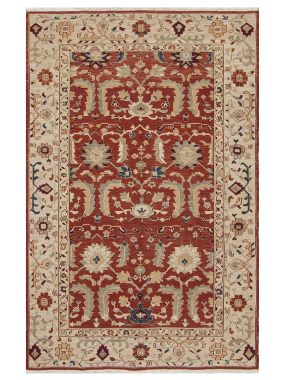Pacific Summak  Burgundy Ivory Traditional