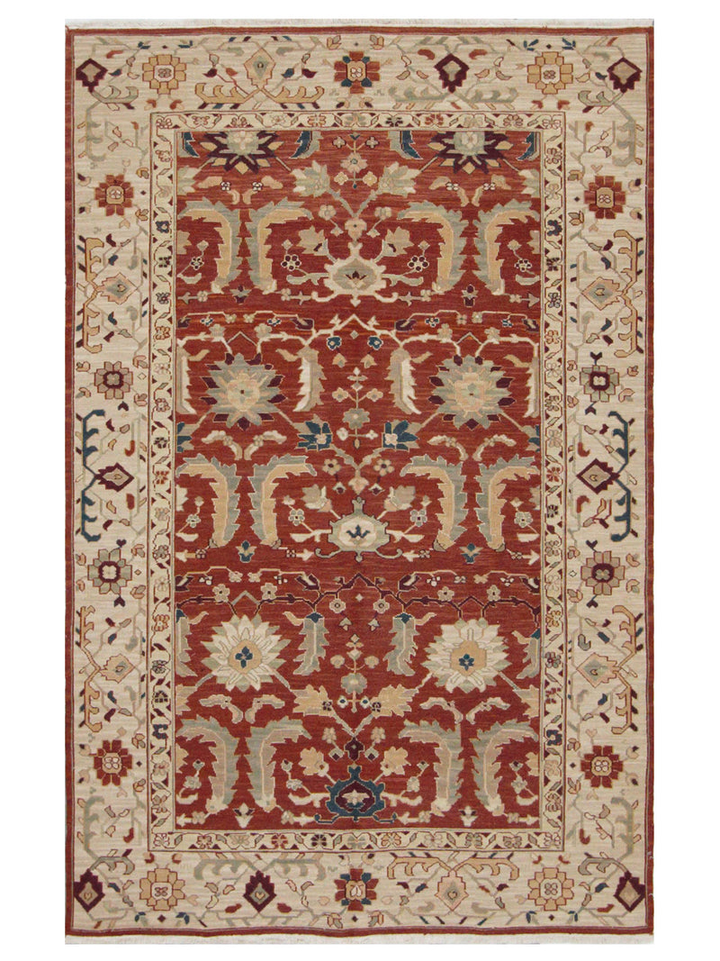 Pacific Summak  Burgundy Ivory Traditional