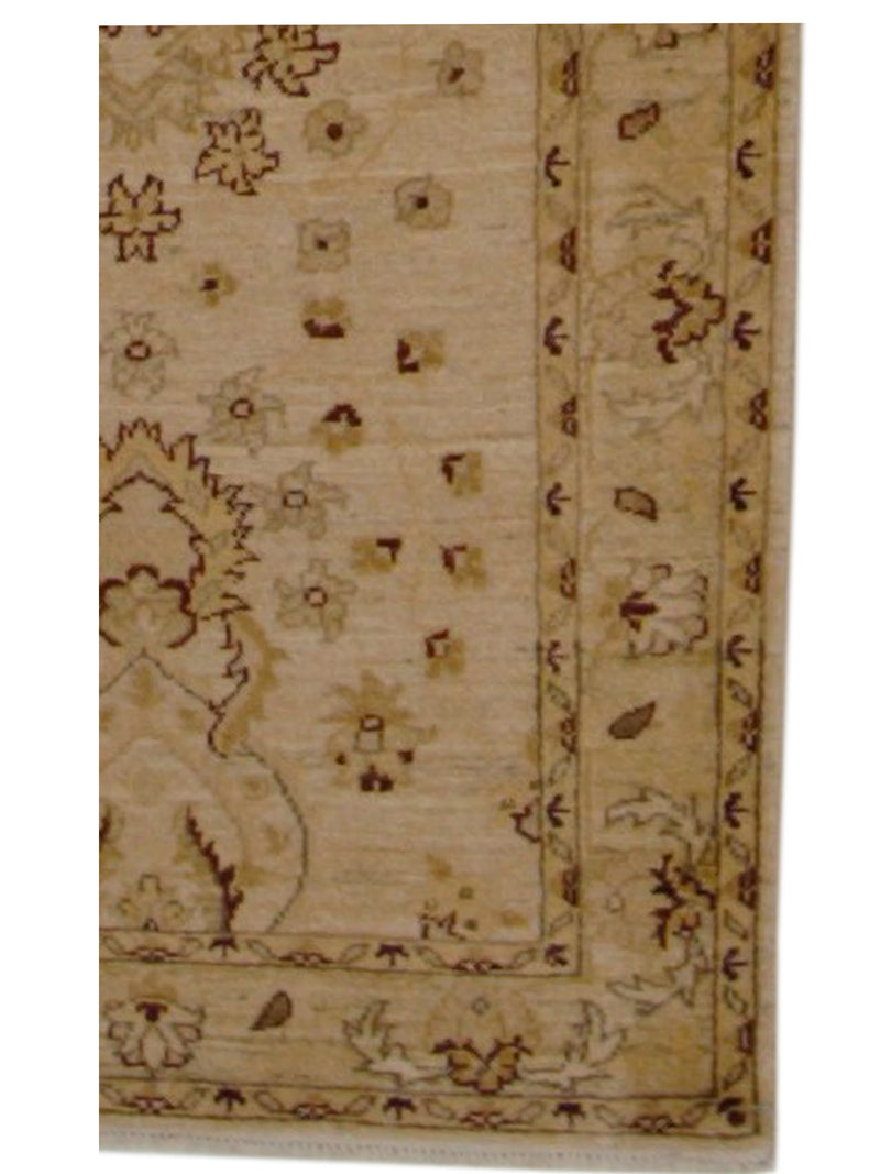 Pacific Ziegler 17349 Ivory Beige Transitional Hand Knotted Rug