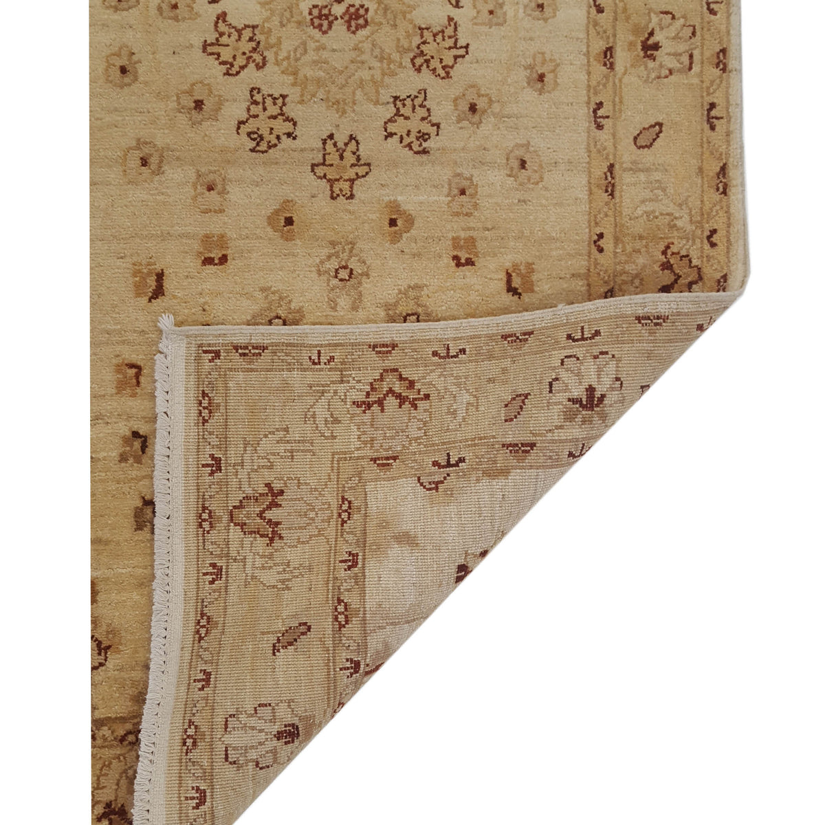 Pacific Ziegler 17349 Ivory Beige Transitional Hand Knotted Rug