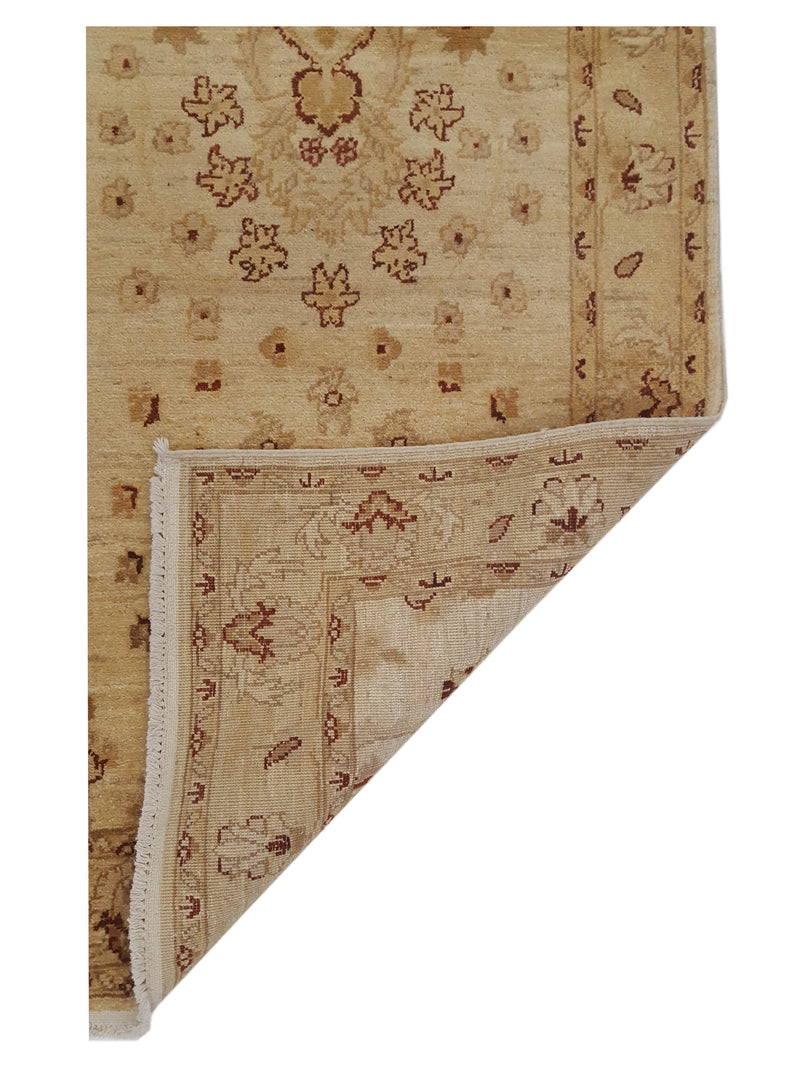 Pacific Ziegler 17349 Ivory Beige Transitional Hand Knotted Rug
