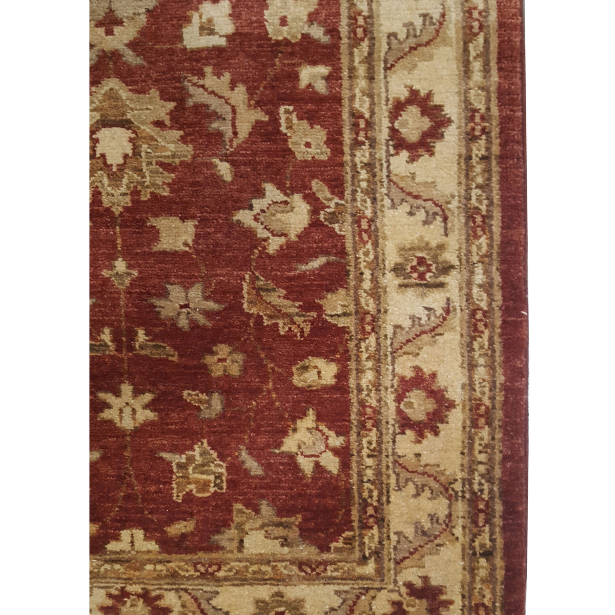 Pacific Ziegler 17352 Rust Beige Transitional Hand Knotted Rug