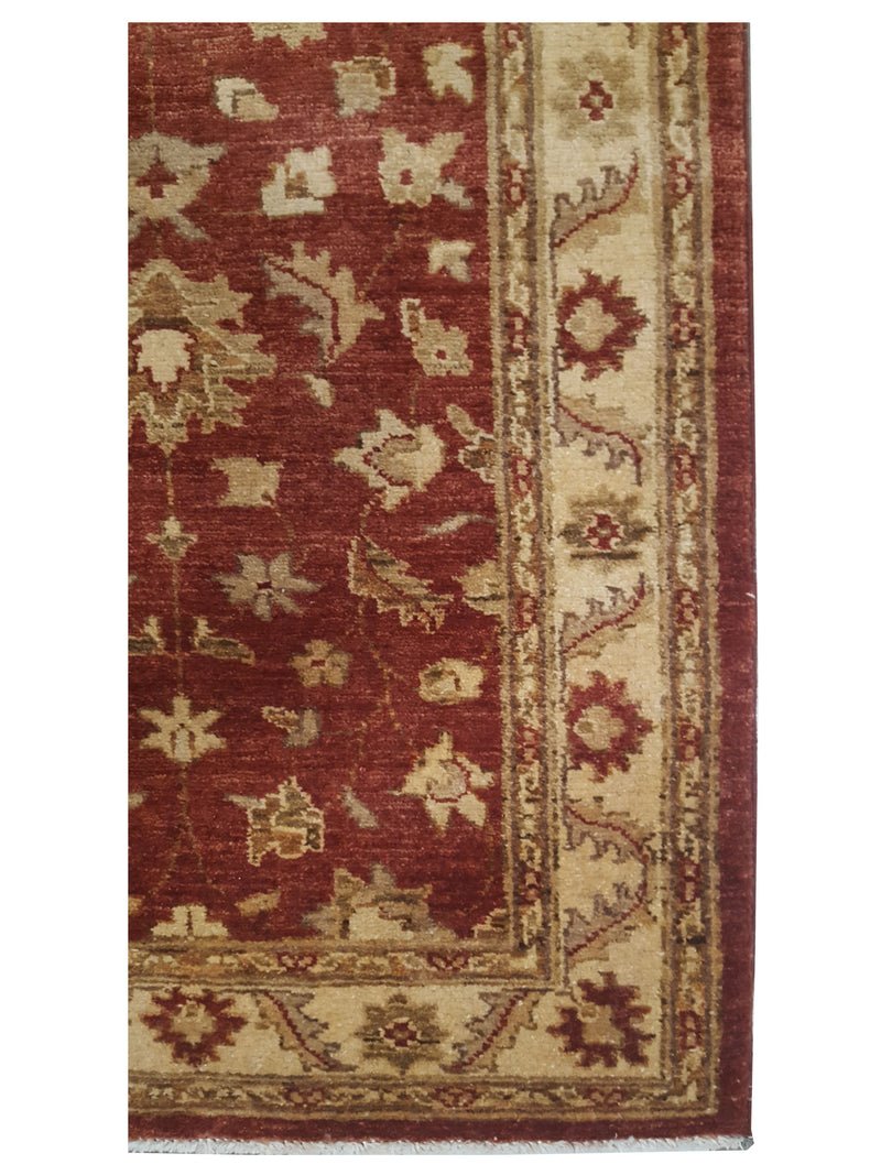 Pacific Ziegler 17352 Rust Beige Transitional Hand Knotted Rug