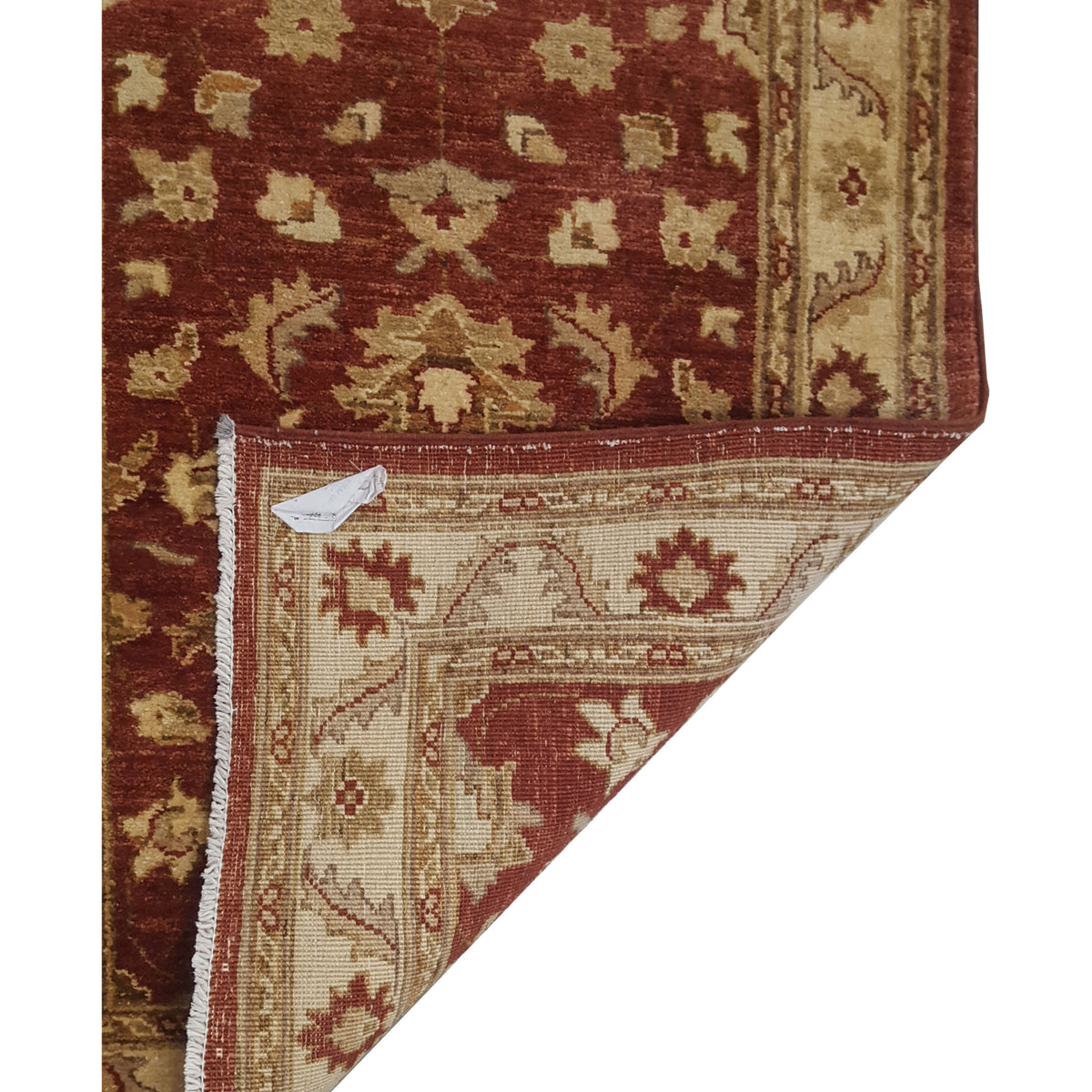 Pacific Ziegler 17352 Rust Beige Transitional Hand Knotted Rug