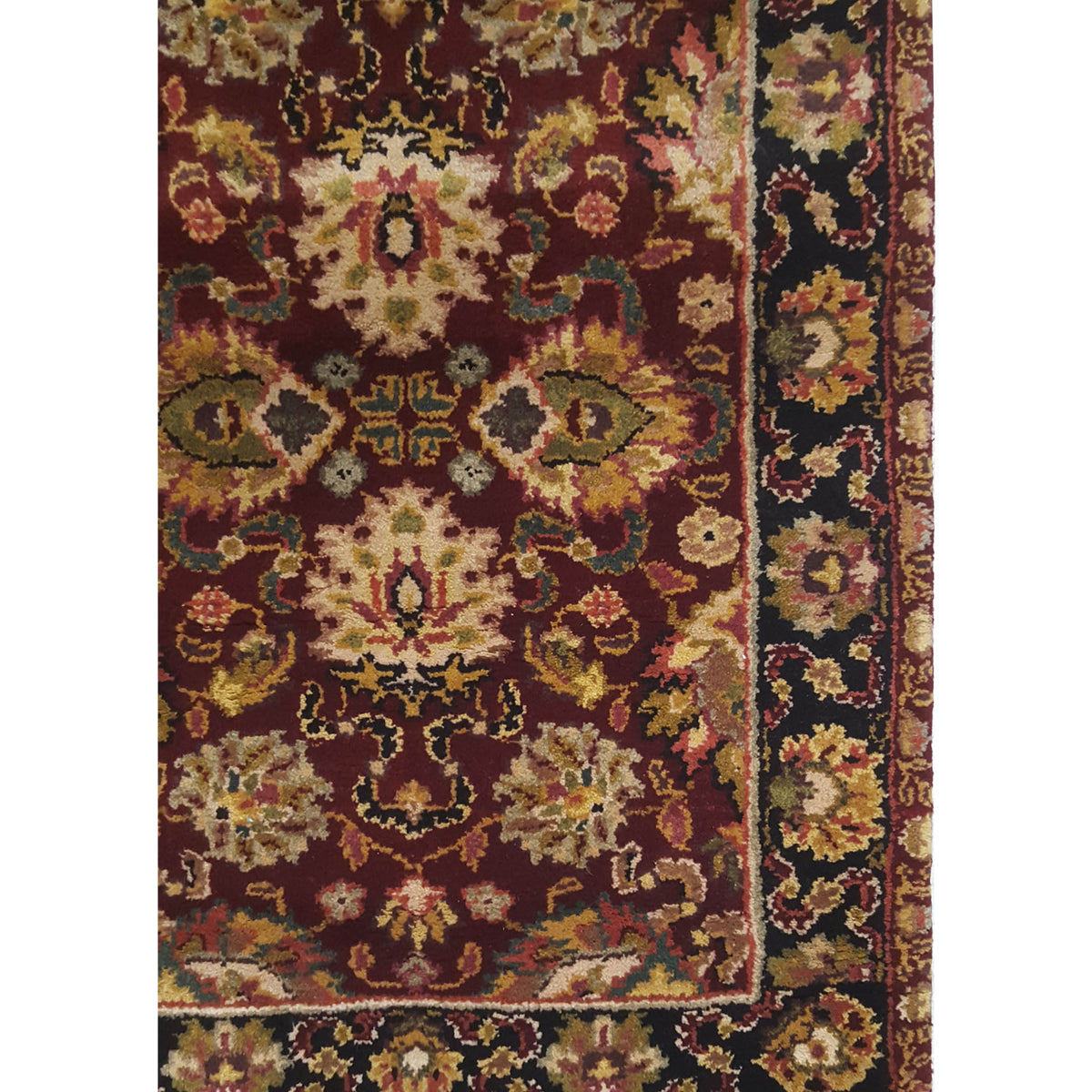 Pacific Herati 17354 Red Black Transitional Hand Knotted Rug