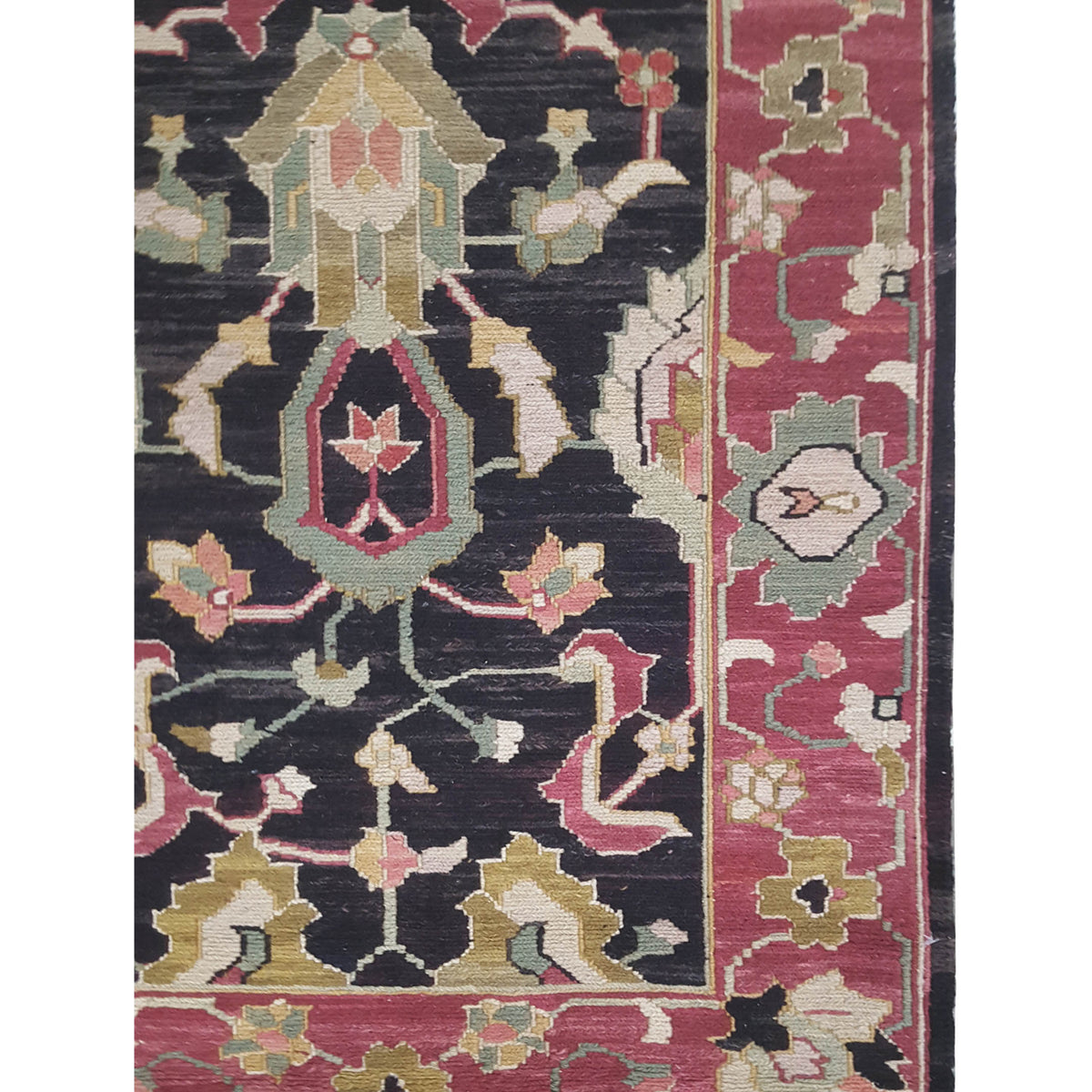 Pacific Summak 17355 Black Samen Traditional Hand Knotted Rug