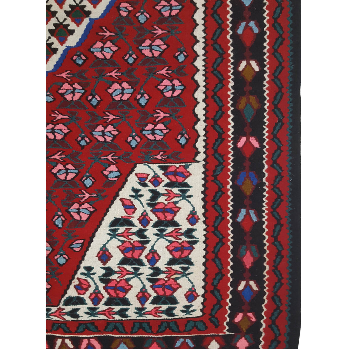 Pacific Summak 17359 Ivory Red Traditional Hand Knotted Rug