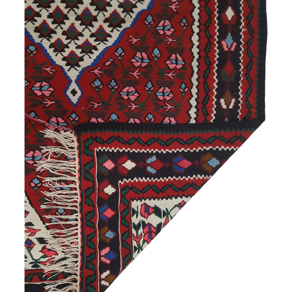 Pacific Summak 17359 Ivory Red Traditional Hand Knotted Rug