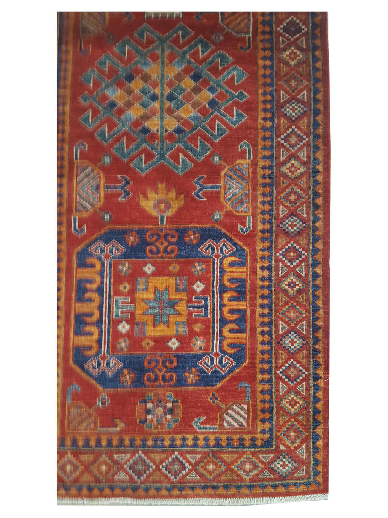 Pacific Humna 17364 Red Red Traditional Hand Knotted Rug