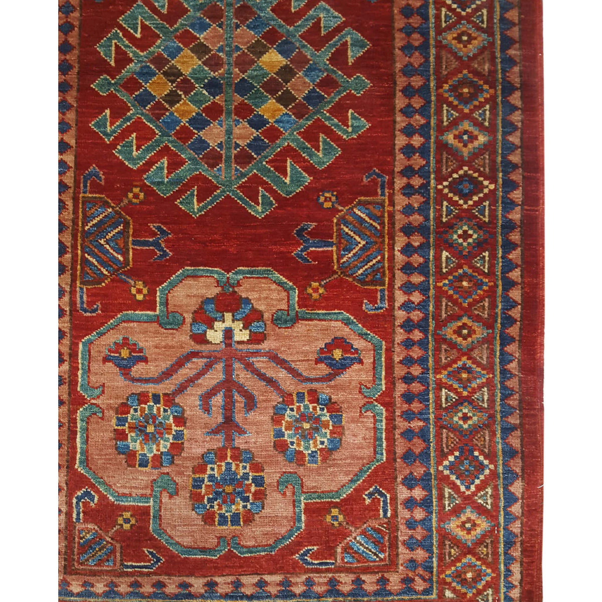 Pacific Humna 17368 Rust Red Traditional Hand Knotted Rug